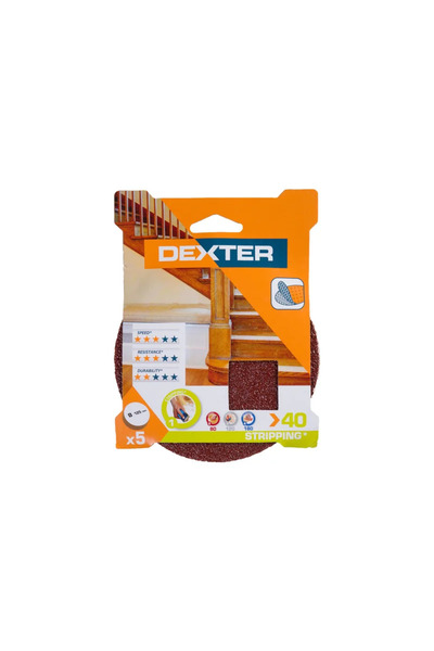 Dexter Disc abraziv Dexter, pentru slefuitor cu excentric, Ø 125 mm, granulat...