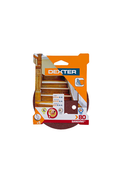 Dexter Δίσκος λείανσης Dexter, για έκκεντρο τριβείο, Ø 125 mm, κόκκωση 80 (σε...