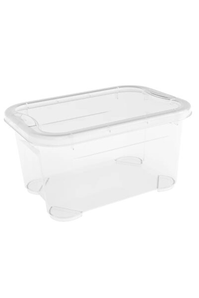 OEM Storage box, plastic, 26 x 19 x 14 cm, 4 L, Sheer, with lid