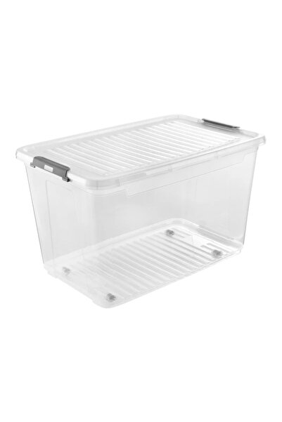 OEM Cutie depozitare, Clipbox, din plastic, 59 x 38 x 35.5 cm, 56 L, cu capac