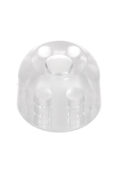 OEM Στοπ πόρτας, για δάπεδο, αυτοκόλλητο, πλαστικό, Ø 30 x 23 mm, Διαφανές