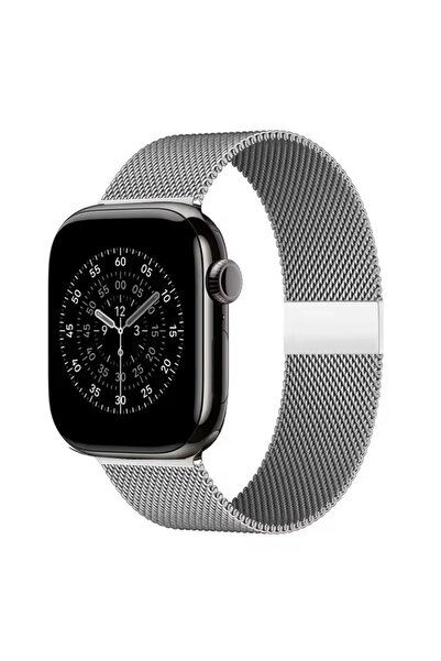 Volenta Watch Compatible 38-41 mm Black Metal Mesh Band Magnetic Milanese Loo...