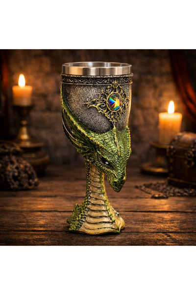 hediyeconcepti Fantasy Ejderha Figürlü 3D Kabartmalı Orta Çağ Tasarım Dekorat...
