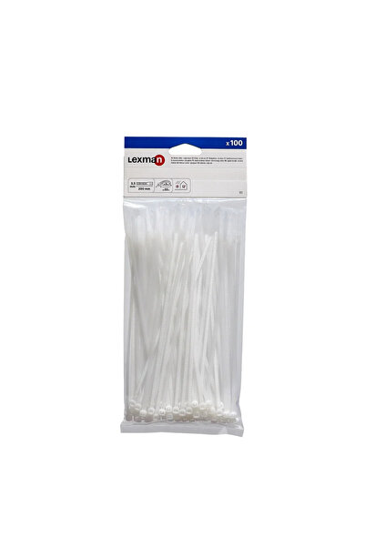 Lexman Necklace 200 x 3.5 mm, white, (set of 100 pcs)
