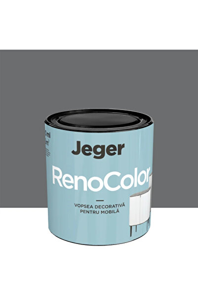 OEM Jeger Reno furniture paint, graphite, satin finish, 0.45 L