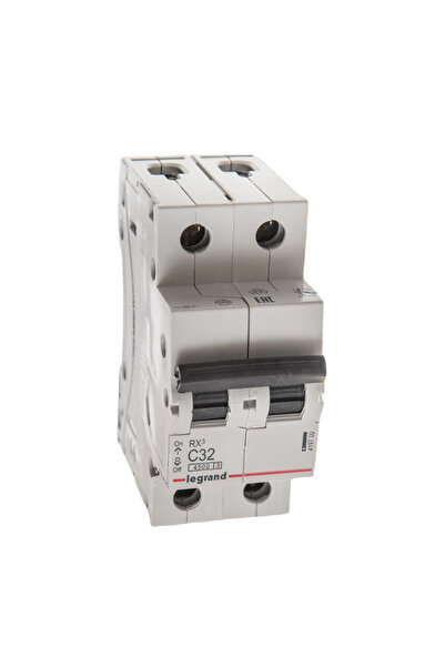 OEM Автоматичен предпазител Legrand RX3, двуполюсен, 32 A, крива C, 4.5 KA