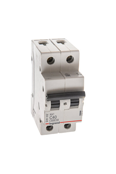 OEM Автоматичен предпазител Legrand RX3, двуполюсен, 40 A, крива C, 4.5 KA