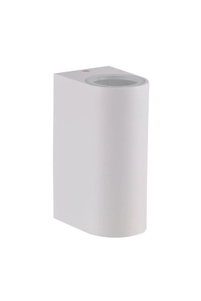 OEM Външна стенна лампа Boston, 2 x GU10, 10 W, IP44, кръгла, бяла