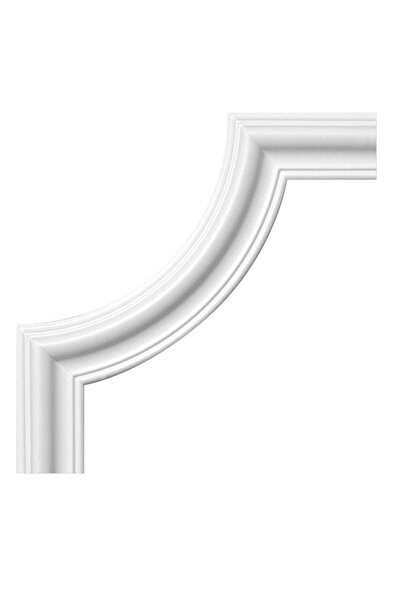 OEM Set 2 sfert de cerc polistiren extrudat V40, 15 x 31 cm, alb