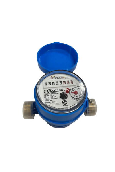 OEM Μετρητής νερού (Μετρητής νερού) Μονής Μονό κρύου νερού, Κλάσης Β, 1/2"