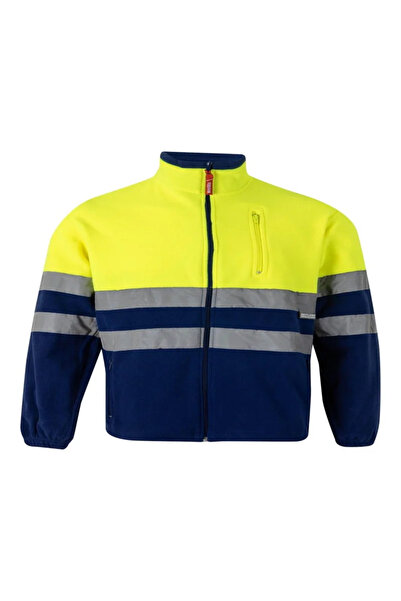 OEM Φλις μπουφάν εργασίας, Πολυεστέρας, μέγεθος 52 (L), κίτρινο