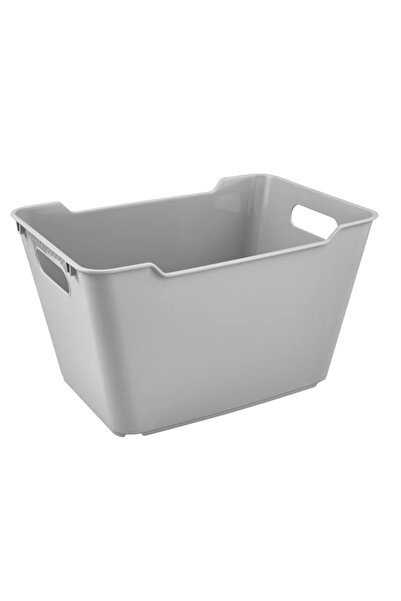 OEM Cos depozitare, Lotta, din plastic, 35.5 x 23.5 x 20 cm, 12 L, gri