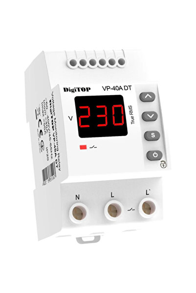 OEM Ρελέ προστασίας τάσης DigiTOP, μονοφασικό, 40A