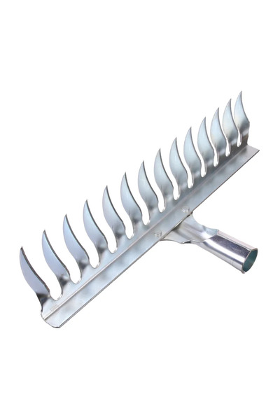 OEM Grebla pentru pietris, Evotools, cu 14 dinti, metal, fara coada, latime 3...