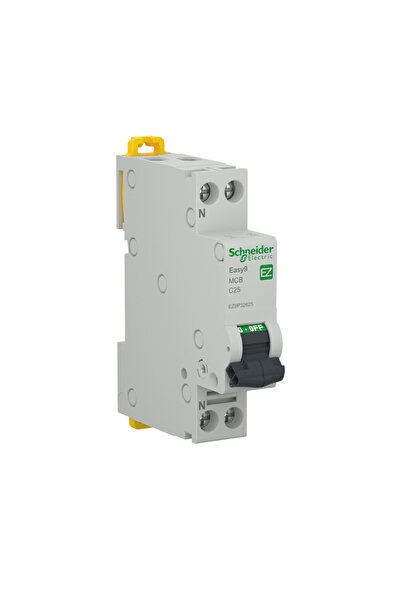 OEM Circuit breaker Schneider Easy9, P+N, 25A, 1 P