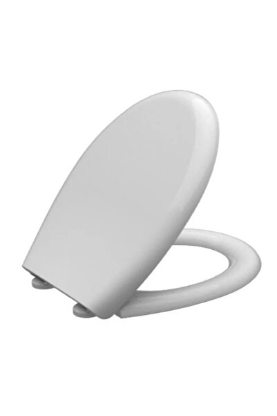OEM Πλαστικό κάθισμα τουαλέτας, με απαλό κλείσιμο, λευκό