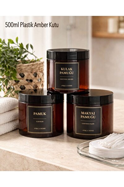 AY&ÇA HOME Kulak Pamuğu - Makyaj Pamuğu - Pamuk Etiketli Gold Premium Plastik...