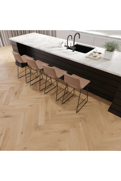 OEM Τριπλή στρώση παρκέ 14 mm, δρυς ψαροκόκαλο, λαδωμένο