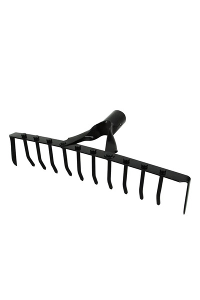 OEM Grebla pentru frunze, Evotools, cu 12 dinti, metal, fara coada, latime 32 cm