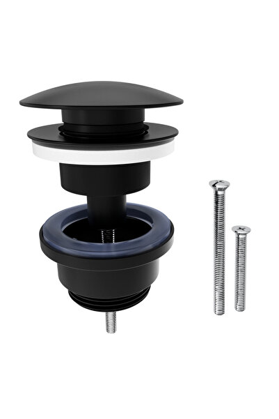 EQUATION Βαλβίδα Equation click clack, για νιπτήρα, μαύρη, Ø 66 mm