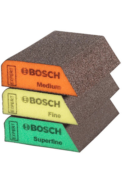 OEM Burete abraziv Bosch, pentru slefuire, 98 x 120 x 13 mm (set 3 buc)
