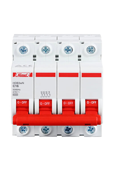 OEM Circuit breaker Himel 4P, C, 16A, 4.5 kA