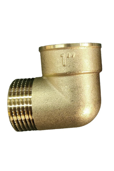 OEM Γωνία 90°, ορείχαλκος, εσωτερικό - εξωτερικό σπείρωμα, σύνδεση 1'