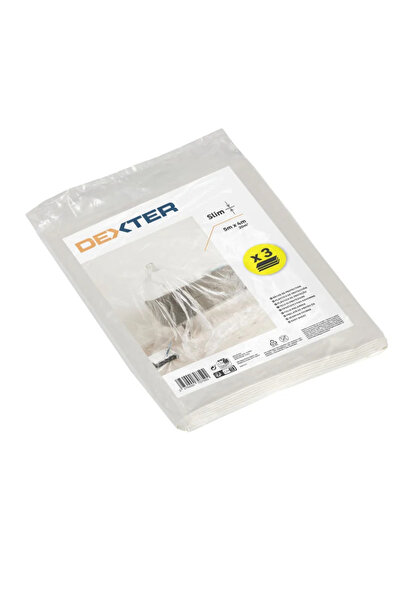 Dexter Protective film for painting, made of polyethylene, 5 x 4 meters, 12 m...