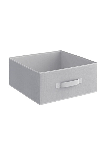 Spaceo Storage box 31 x 31 x 14 cm, Kub Granit 5, gray