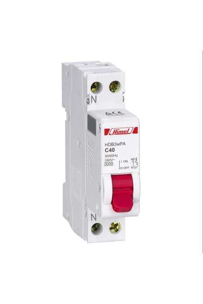 OEM Circuit breaker Himel 1P+N, C, 40A, 4.5 kA