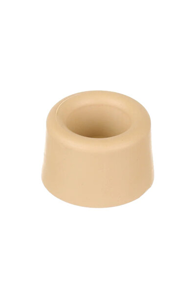 OEM Στοπ πόρτας, για δάπεδο, με βίδα, λάστιχο, Ø 40 x 25 mm, μπεζ