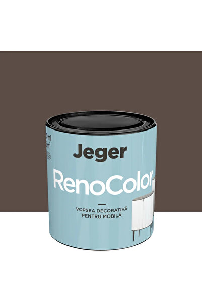 OEM Jeger Reno furniture paint, brown, satin finish, 0.45 L