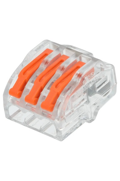Lexman Wire clamp, 0.2 x 4 mm², 3 wires, Set of 5 pieces