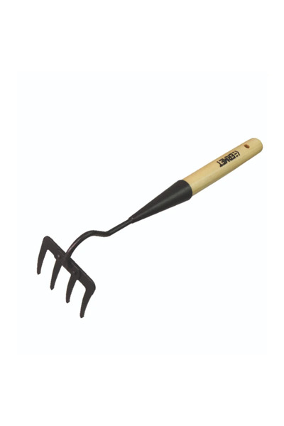 OEM Grebla pentru aerarea solului, cu 4 dinti, metal, cu coada, latime 9 cm