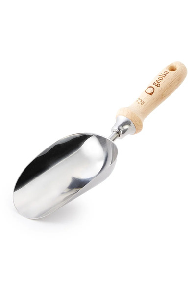 GEOLIA Mini plantator rasaduri Geolia, larg, inox, maner lemn