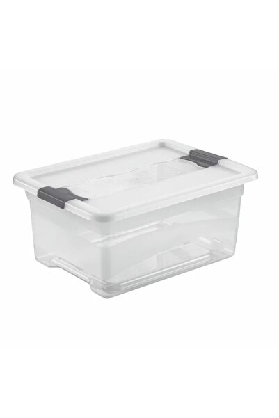 OEM Storage box, plastic, 39.5 x 29.5 x 17.5 cm, 12 L, with lid, Sheer