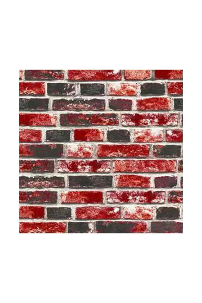 OEM Αυτοκόλλητο διακοσμητικό πάνελ τοίχου, μοτίβο κόκκινου τούβλου, 70 x 77 εκ.