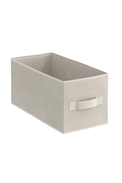 Spaceo Storage box 31 x 14 x 14 cm, Kub Trench 6, beige