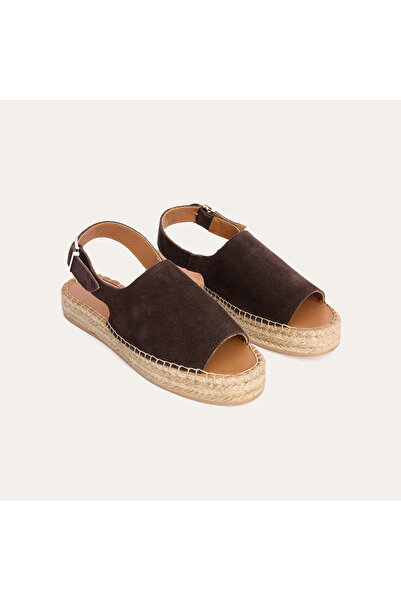 Mudo ÖNÜ AÇIK SÜET DERİ SANDALET