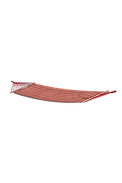 OEM Premium hammock with wooden bars & pillow, 200x100cm, multicolor