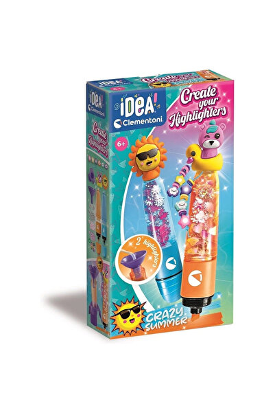 CLEMENTONI 18130 Idea Clemetoni - Highlighter Pen Design Set - Crazy Summer