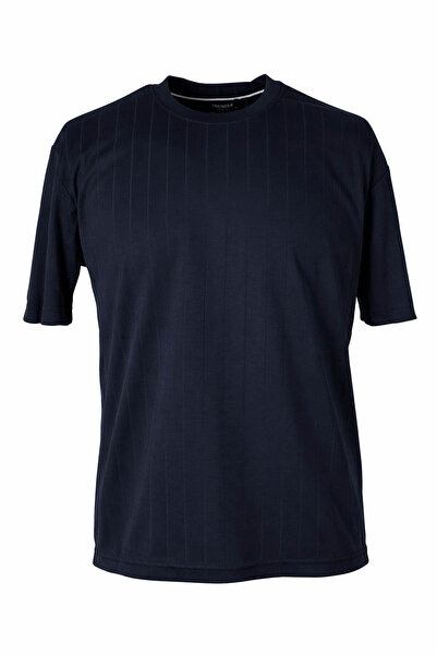 trender 26Yss9000023 Navy Blue Men's T-Shirt Floresha O Neck