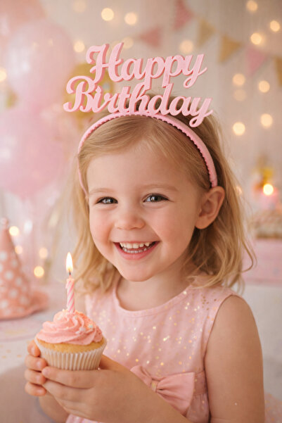 MİR STORE Happy Birthday Taç – Kız Çocuk Doğum Günü Tacı | Parti ve Fotoğraf ...