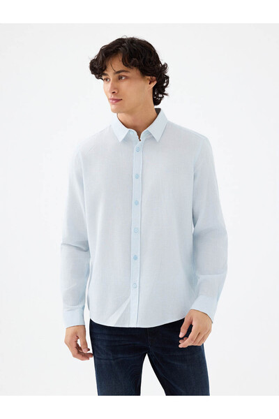 Loft Regular Fit Blue Men's Shirt Lf2038193