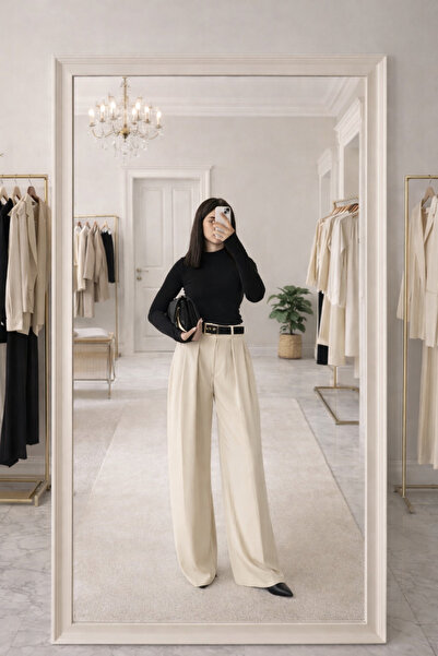 Ky Collective Kemerli Palazzo pantolon