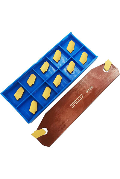 ASZLBYM Εργαλείο αυλάκωσης SPB332 / SPB32-3 με 12 ένθετα καρβιδίου SP300 / ZQ...