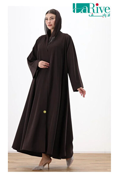 La Rive عباية بطرحة سندس مقلم 7