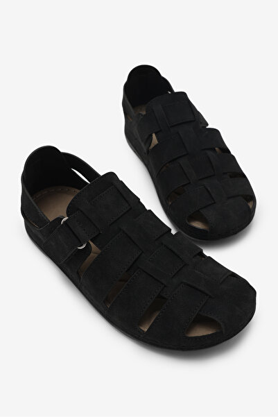 Tonny Black Ανδρικά μαύρα άνετα πέδιλα με πολυστρωματική σόλα για εσωτερικούς...