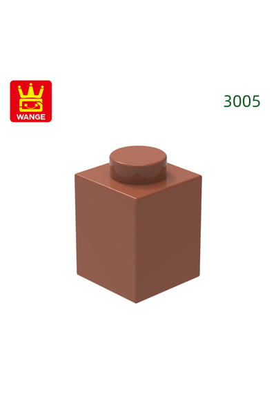 Choice36 about 232pcs 6.Brown Wange 232Pcs/Lot 3005 1x1 High 1-Hole Building ...