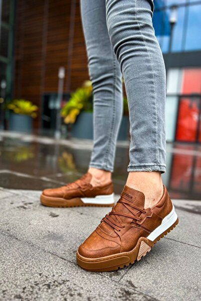 Zapatos CH067 Warrem Ανδρικά καθημερινά δερμάτινα αθλητικά παπούτσια με κορδό...